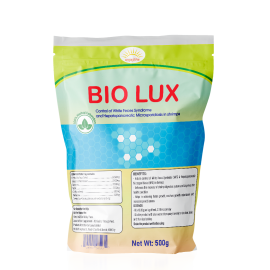  BIO LUX  Thảo dược hữu cơ giúp ngăn ngừa ngay từ ban đầu tôm bị nhiễm EHP, khống chế hiệu quả vi khuẩn vibrio gây bệnh phân trắng và gan tuỵ